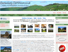 Tablet Screenshot of exclusivelydartmoor.co.uk